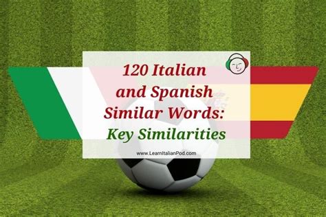 words in italian that are similar to spanish